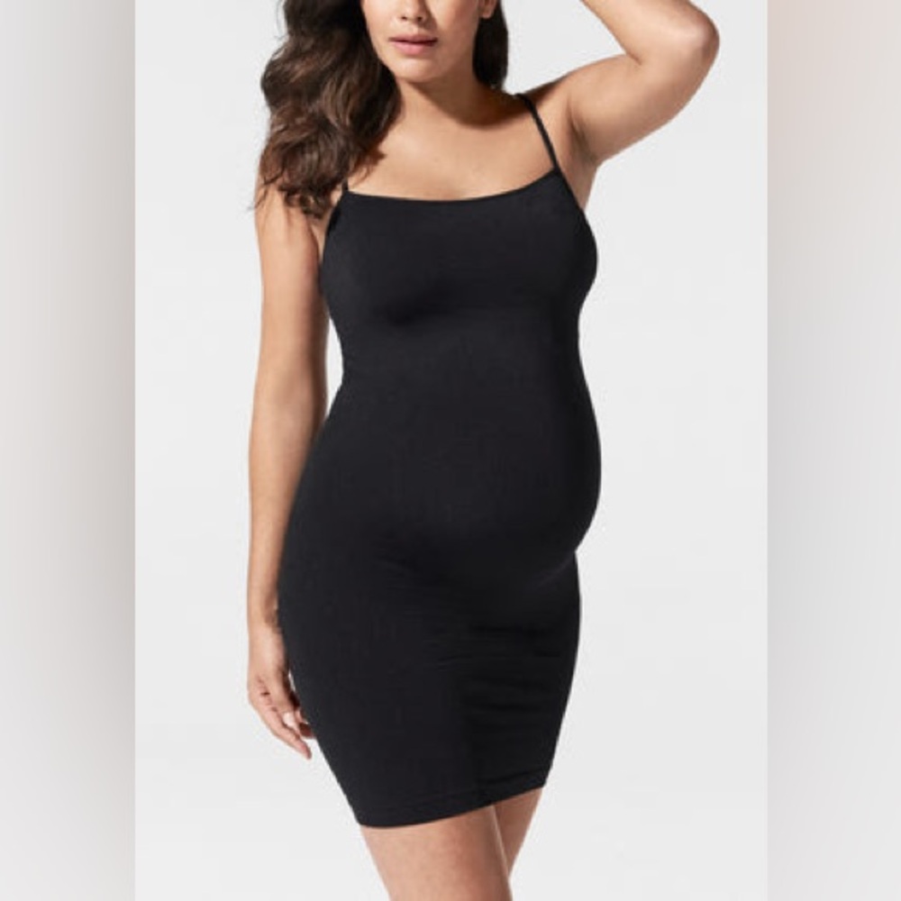 BLANQI Cooling Maternity Cami Slip | Black Small/Medium Dress Undergarment